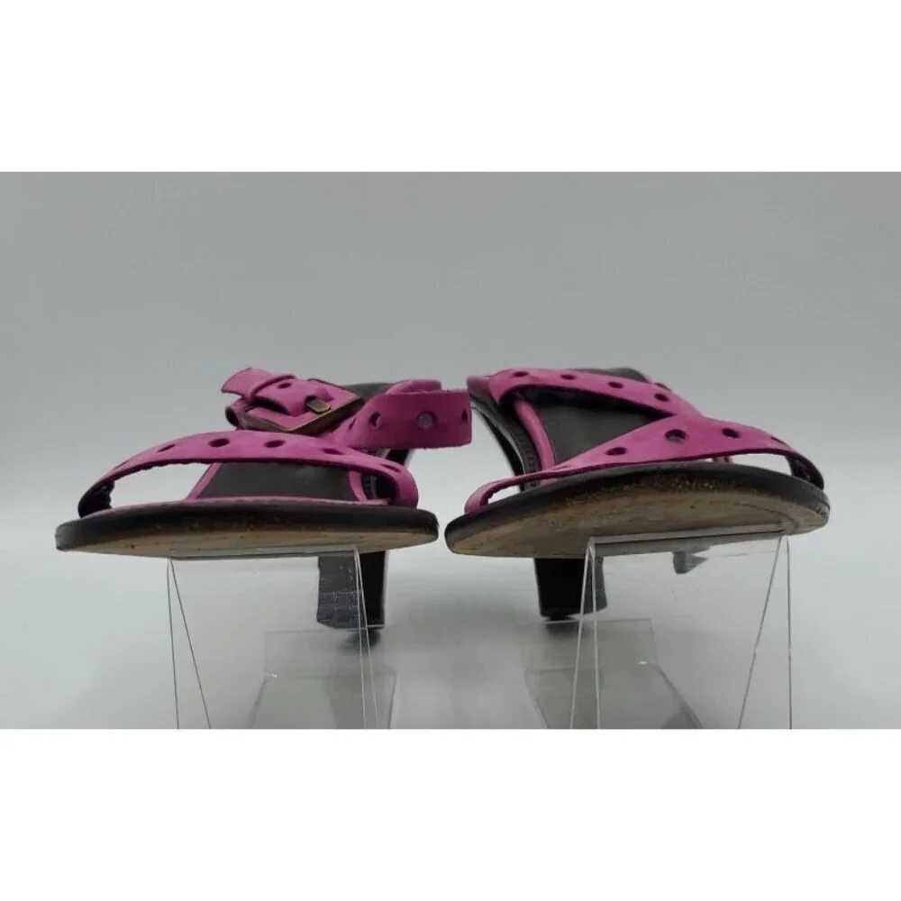 DONALD J PLINER Mountains of Italy Fuschia Pink Vianna Sandal Size 8M